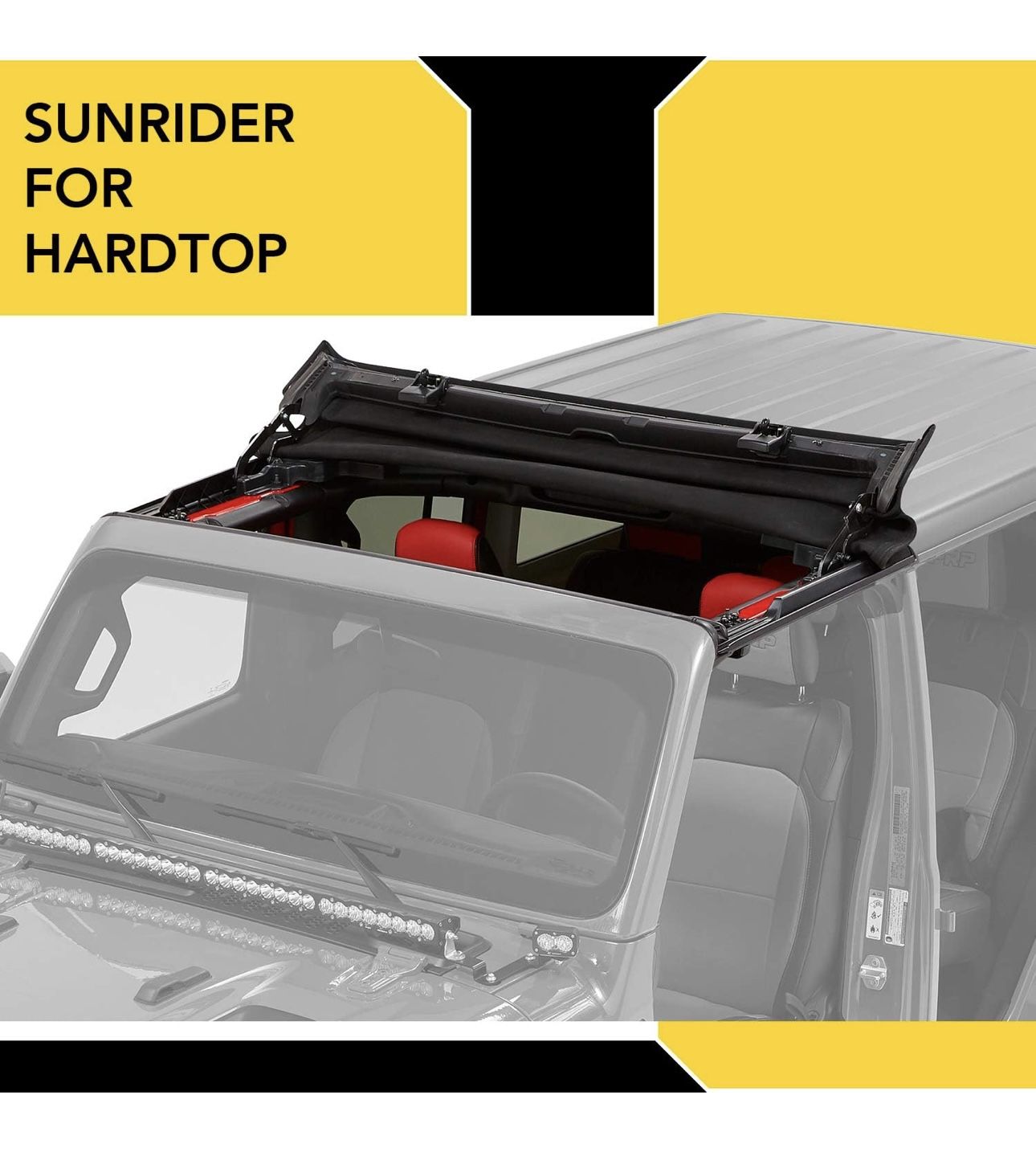 BesTop Jeep Wrangler sunrider for hardtop piece