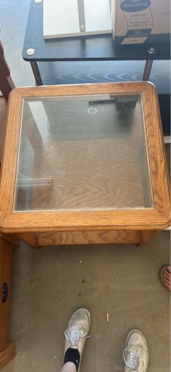 Glass Side Table