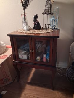 Small wood cabinet