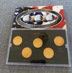 Uncirculated 2000 State Quarter Collection- Gold Edition