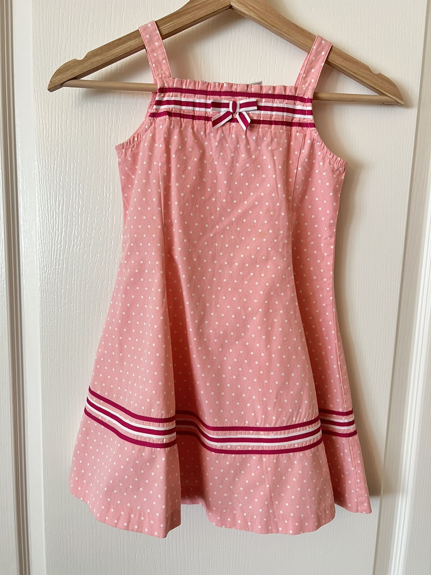Gymboree Girls Pink Polka Dot Dress Size 5T