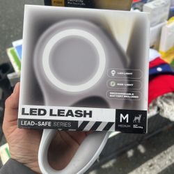Medium Size L.e.d. Dog Leash Rechargeable