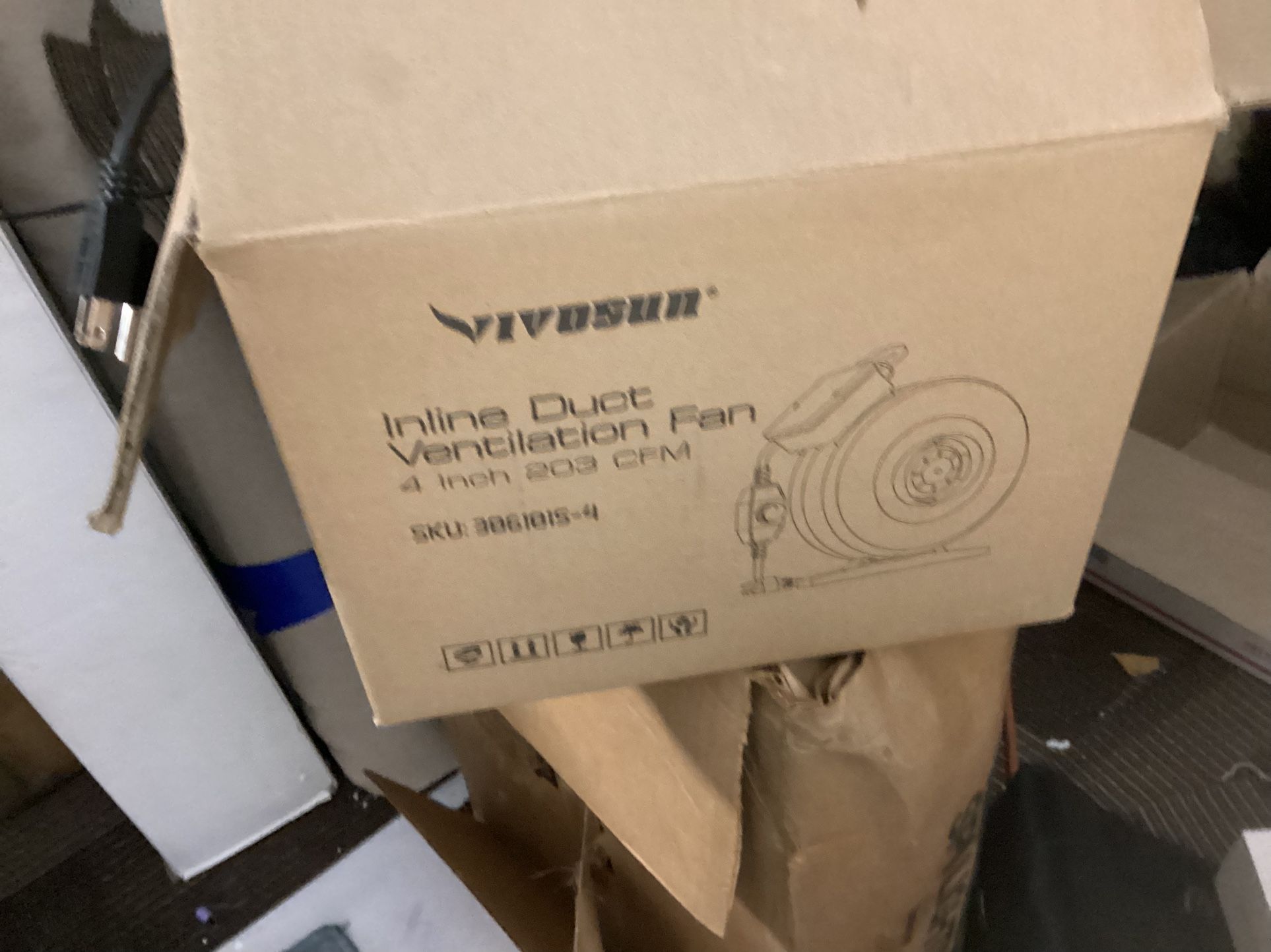 In-line duct fan, exhaust fan