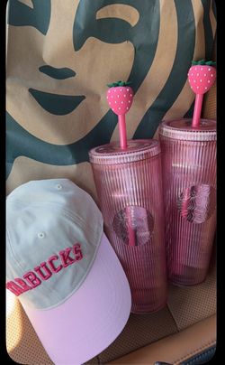 Starbucks strawberry tumbler