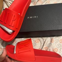 Amiri Sandals Sz 8 Red