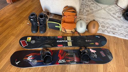 Snowboard Bundle – Capita, Jones, Boots, Helmets & More