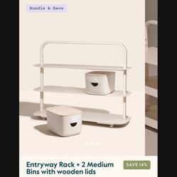 Open Spaces Modern Shoe Rack - White