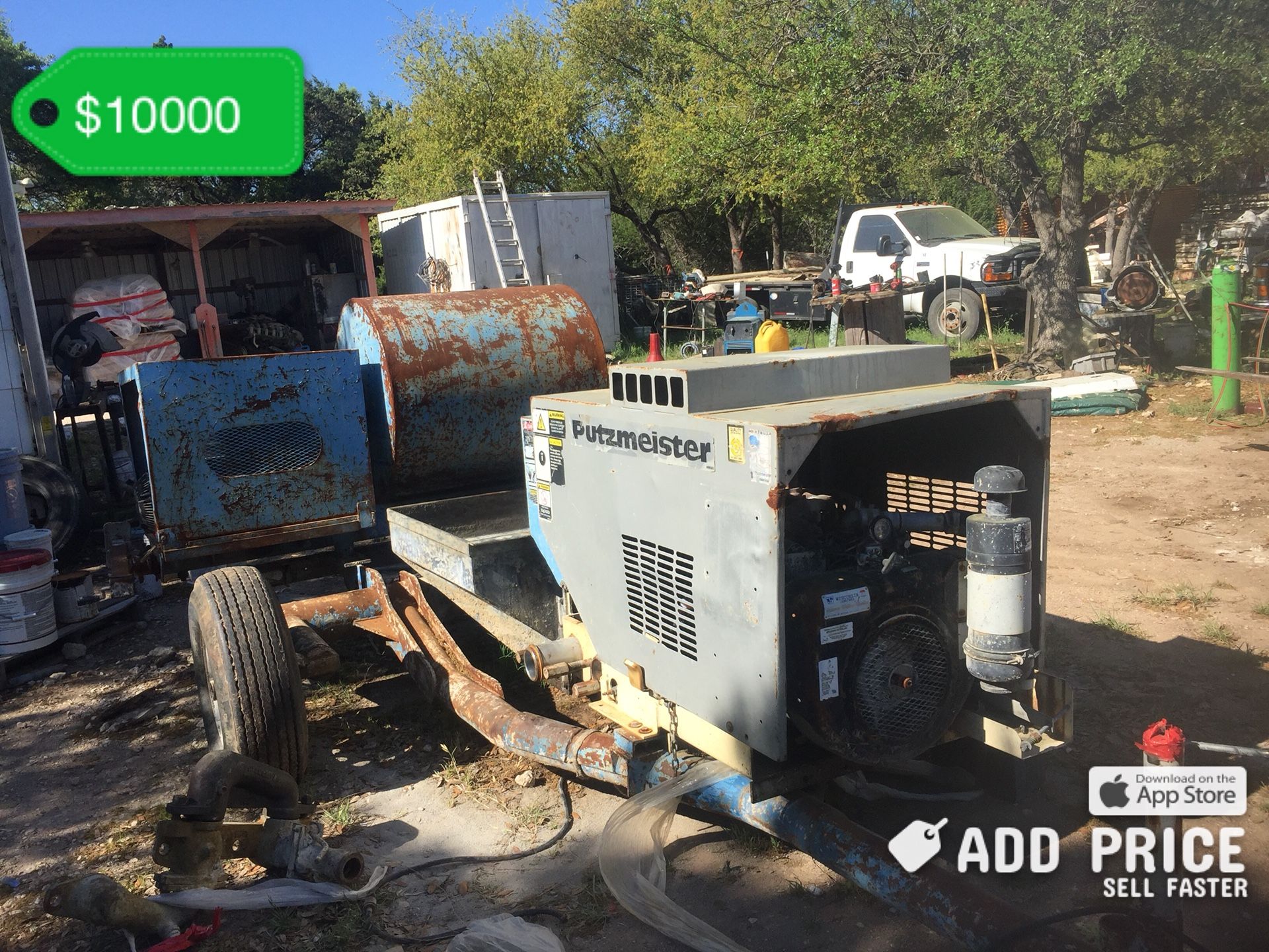 Spray pump for stucco, pool plaster, and fire proofing