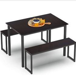 Dining Table Set w/2 Benches
