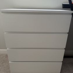 IKEA 4-Drawer Dresser In White