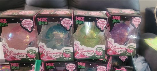 Squishy jumbo Starbucks pink strawberry drink cup