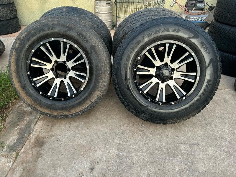 RIMS ONLY TIRES NO GOOD 275/70R18...6 LUGS FIT TOYOTA TACOMA NISSAN XTERRA NISSAN IZUSO RODEO HONDA PASPORT NISSAN FRONTIER NISSAN PATHFINDER