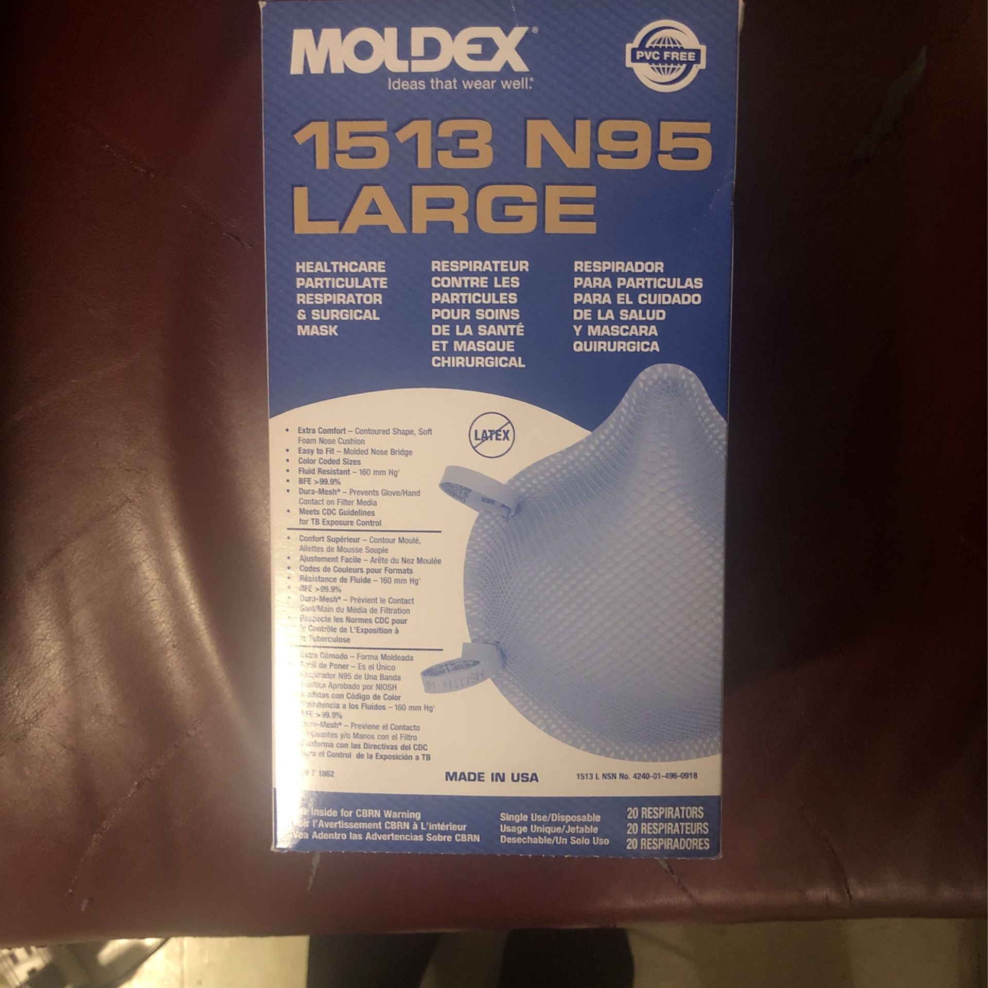MOLDEX 1513 N95 Respirators