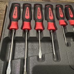 Snap-on Tools 6pc Soft Grip Combination Screwdriver Set SGDX60BR 