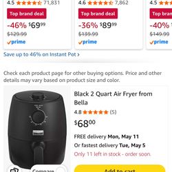Brand New 2 QT Air Fryer