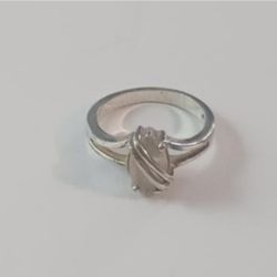 Vintage Sterling Silver CZ Marquis Ring, Size 8, $27