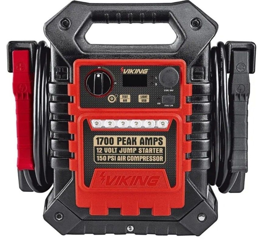 Viking 1700 Peak Amp Portable Car Battery Jump Starter and Power Pack