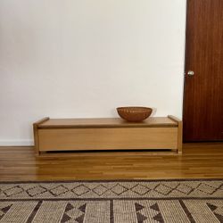 Designer Storage Solution Solid Wood Oak Bench 