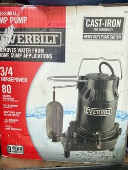 Everbilt pump