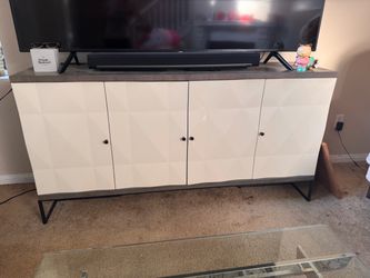 Modern Geometric Entertainment Center / TV Stand