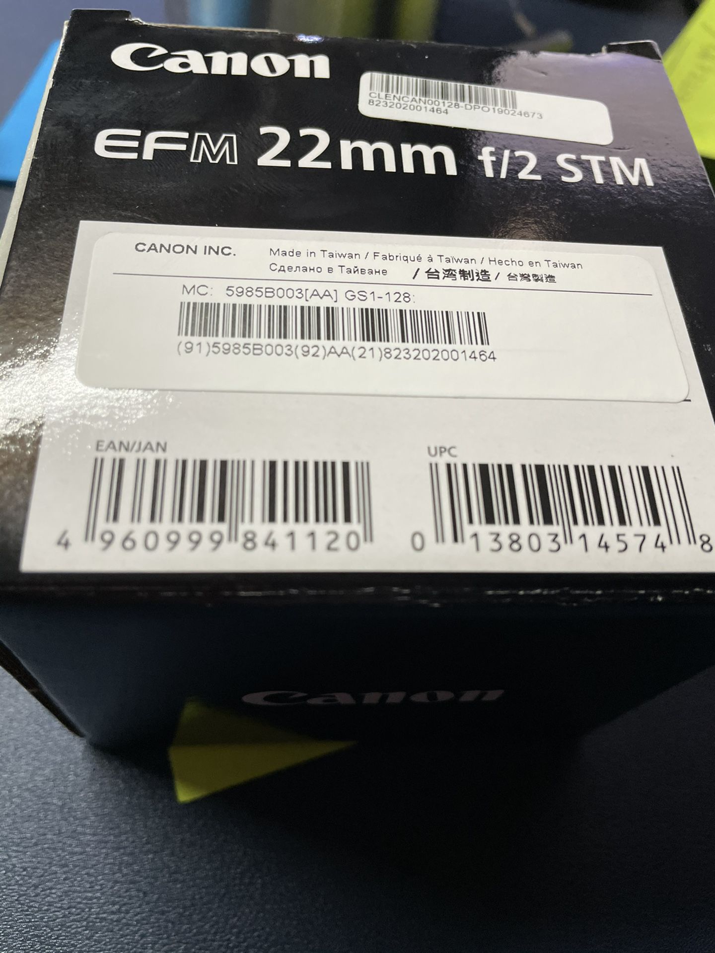 Canon EF-M 22mm Lens