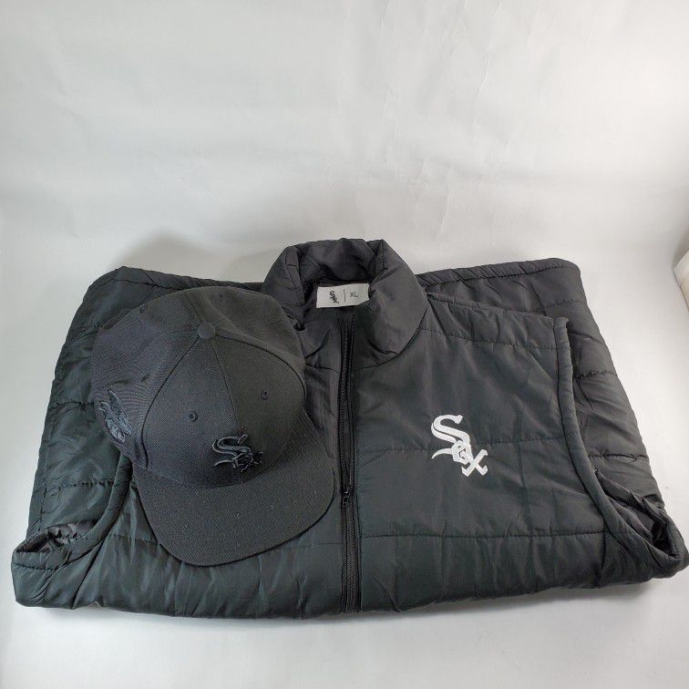 New Men's XL Chicago White Sox Vest 0ne Snapback  Hat