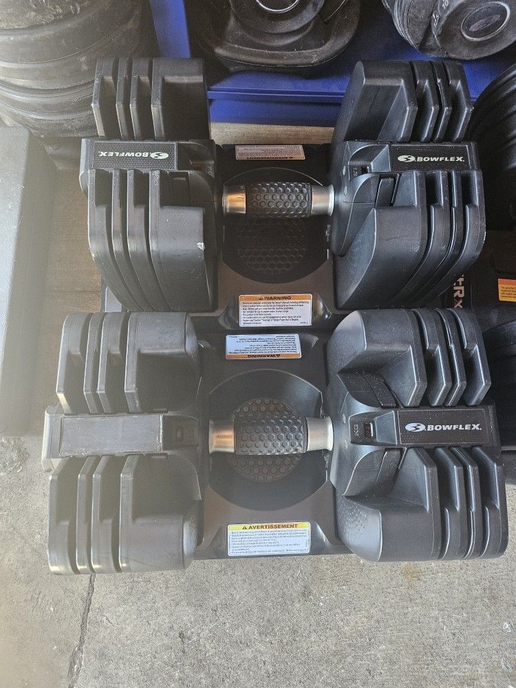 Pair Of Bowflex Dumbbells 60lbs Each