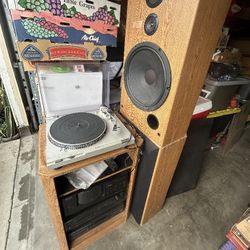 Vintage Pioneer Technics Turntable Cassette Tape CD System 