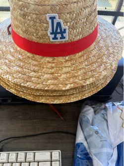 Dodgers One Piece Straw Hat