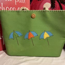 Beach Green Tote Bag