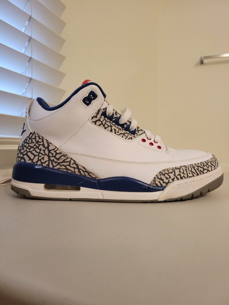 Air Jordan 3 Retro True Blue OG (2016) ✅️ Size 10 Men's 🔹️Preowned, Used. See All Pics 🔸️100% Authentic Guaranteed Nike AJ3 III 🔥🔥🔥