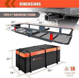Hitch Cargo Carrier 60x20x6 , 500 lb