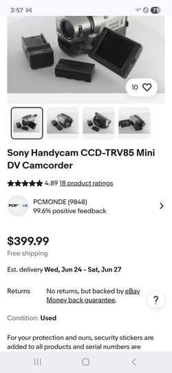 Sony Handycam Hi 8 Miko DV Camcorder
