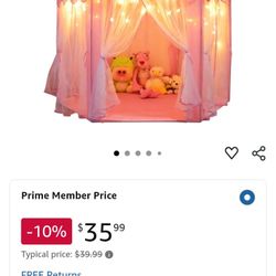 Orian Princess Castle Playhouse /W Led Star Lights