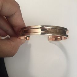 Rose Gold Open Back Bangle