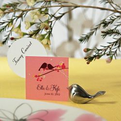 Bird name holder or favors