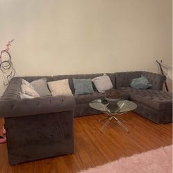 3 Piece Grey Sectional