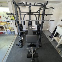 SMITH MACHINE/ PULLEY SYSTEM/ SQUAT RACK/ BENCH/ WEIGHTS/ BARBELL/ GYM EQUIPMENT/ FREE DELIVERY 🚚 