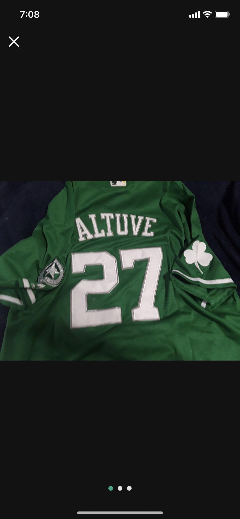 Astros jersey Jose Altuve green mens 4x but fits 3x new
