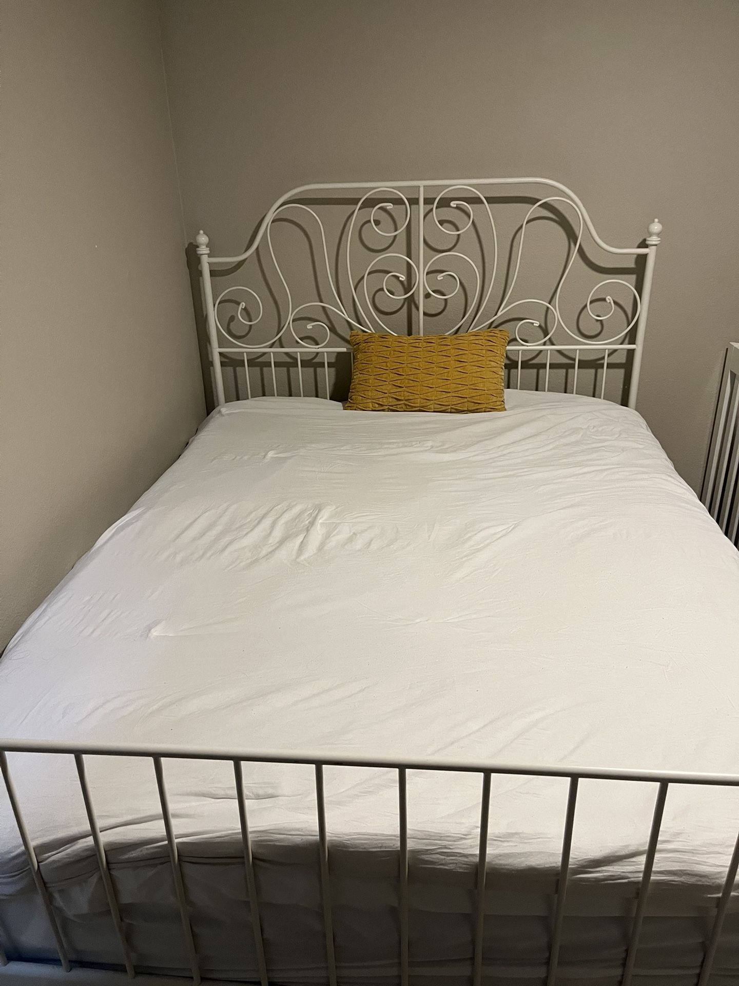 Queen Bed - Mattress, Topper, Bed Frame