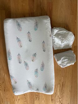 Baby Waterproof Changing Pad and 3 Pad Covers/Fitted Sheets