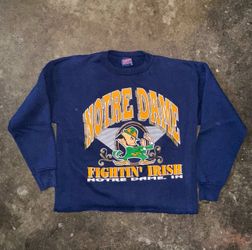 Vintage Notre Dame Fighting Irish Cropped Crewneck Sweater