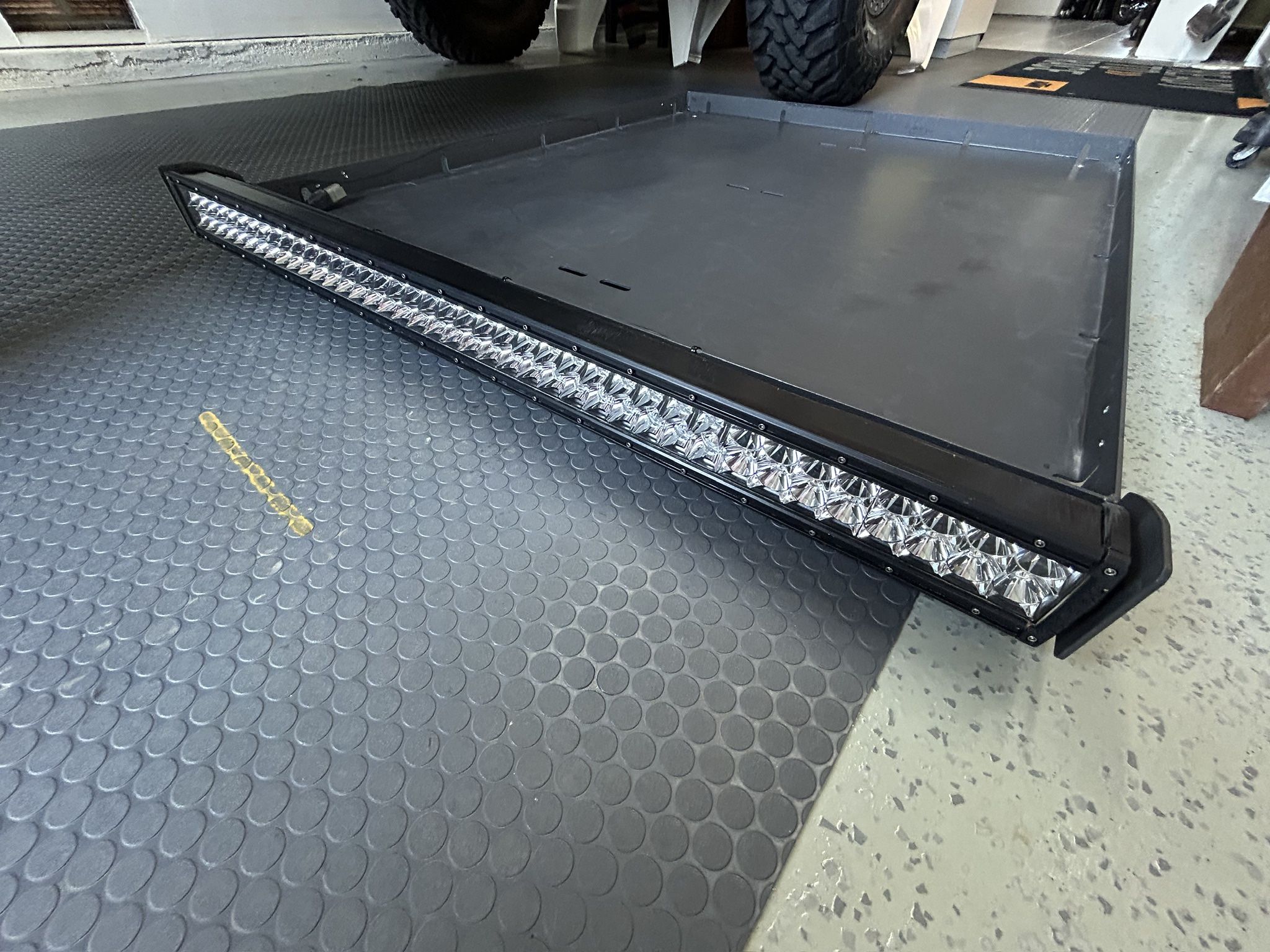 Jeep custom roof rack & 40” Rigid light bar