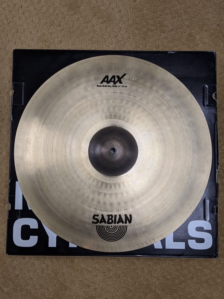 Sabian AAX Raw Bell 21" Ride Cymbal