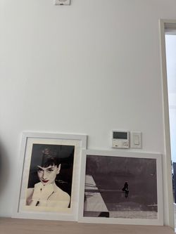 Two white frames