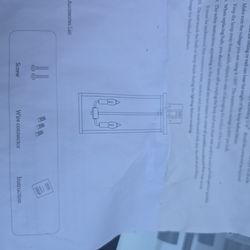 Two large outdoor lights