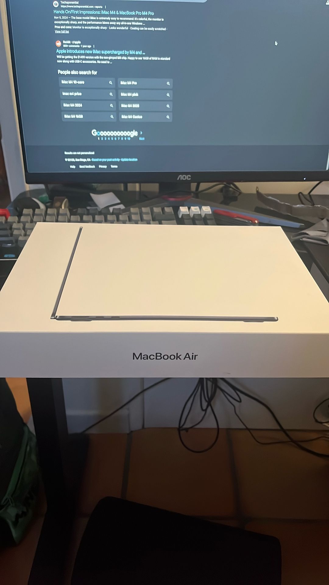 New M4 MacBook Air 13”