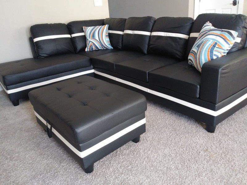 New Sectional and Ottoman Available 