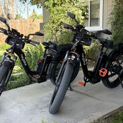 2Heybike Explorer E-bikes-$850(1)-$800(2) Both $1550 Bundled
