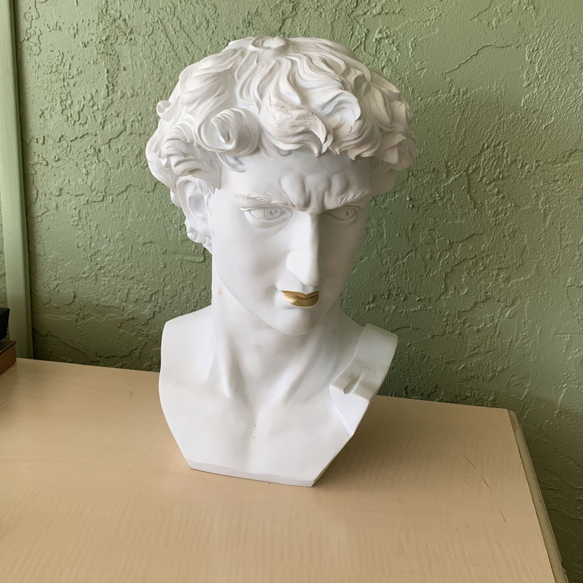 Bust of Michelangelo's David Head Statue Design